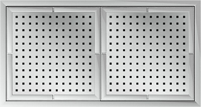 Верхний душ Nobili Двойной AD139/37CCR Chrome 42x22 см, хром
