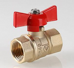 Кран шаровый VALTEC СТАНДАРТ, рукоятка бабочка 3/4, вн.-вн. (PN40)