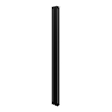 Стальной трубчатый радиатор отопления Royal Thermo Shift R22 VC2180 - 04 секции RAL9005m (черный)