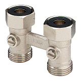 Блок подключения радиатора Viega 50 x G 3/4, прямой, модель 1096.5
