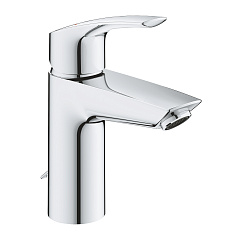 Смеситель для раковины Grohe Eurosmart 2021 с цепочкой, S-size, хром