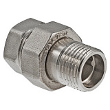 Сгон VALTEC разъемный 1 1/2 внутренняя-наружная резьба, никелированная латунь