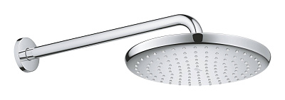 Верхний душ Grohe 26663000 Tempesta 250 с кронштейном к стене 380, хром