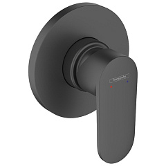 Встраиваемый смеситель Hansgrohe Vernis Blend для душа (внешняя часть), 110 мм, матовый черный