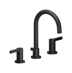 Смеситель для раковины Nobili Lira черный, 3 отверстия LR116211/1T1BM