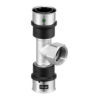 Тройник Viega SmartPress переходной 50 x Rp 1 x 50, модель 6717 Тройник Viega SmartPress переходной 50 x Rp 1 x 50, модель 6717