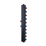 Коллектор модульный RISPA вертикальный КМВ 60-5В сталь 2 кронштейна