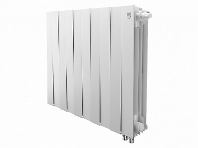 Биметаллический секционный радиатор отопления Royal Thermo Pianoforte Bianco Traffico 500 / 10 секций нижнее правое подключение Биметаллический секционный радиатор отопления Royal Thermo Pianoforte Bianco Traffico 500 / 10 секций нижнее правое подключение