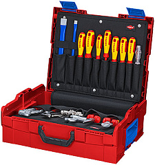 Набор инструментов KNIPEX BOXX чемодан инструментальный для сантехники, 52 пр.