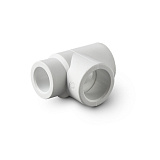 Тройник из полипропилена PRO AQUA PP-R переходной белый (25-20-25), арт.PA14521P