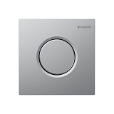 Пневмопривод Geberit Sigma 01 ручной смыв HyTroniс, для писсуара, матовый хром