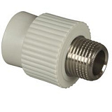 Муфта полипропиленовая Valfex переходная с наружной резьбой 25 x 1/2, серая