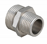 Ниппель VALTEC переходной 1 1/2 х 1/2 наружная резьба, никелированная латунь