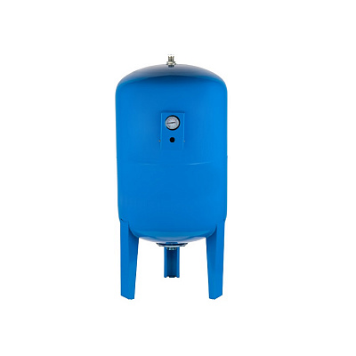 Расширительный бак (гидроаккумулятор) UNIPUMP 300л, вертикальный с манометром, для системы водоснабжения