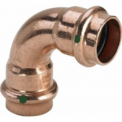 Отвод 90 медный Viega Profipress с SC-Contur d=22 (арт. 291 679) Отвод 90 медный Viega Profipress с SC-Contur d=22 (арт. 291 679)