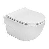 Унитаз подвесной Roca A34H242000 Meridian Rimless с сиденьем Slim Soft Close, укороченная модель 360х480