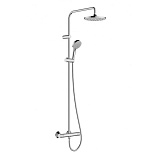 Душевая система Hansgrohe Showerpipe 230 1jet с термостатом Vernis Shape Green, хром 26318000
