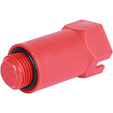 Пробка Stout длинная 1/2, красная, SFA-0035-200012