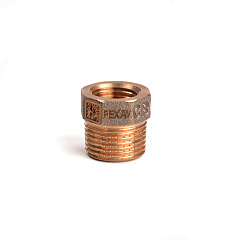 Футорка РЕХАУ редукционная бронзовая AURLINE, R3/8 x Rp1/4, RX+ (18741321001)