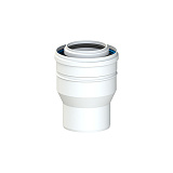 Переходник коаксиальный (расширение) Cox Geelen D=60/100 x 80/125 мм, CoxDENS PP/Alu + CONNEXT X7
