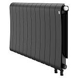 Биметаллический секционный радиатор отопления Royal Thermo Infinity 500 V Чёрный / 12 секций