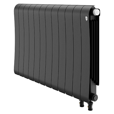 Биметаллический секционный радиатор отопления Royal Thermo Infinity 500 V Чёрный / 12 секций Биметаллический секционный радиатор отопления Royal Thermo Infinity 500 V Чёрный / 12 секций