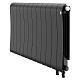 Биметаллический секционный радиатор отопления Royal Thermo Infinity 500 V Чёрный / 12 секций