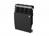 Биметаллический секционный радиатор отопления Royal Thermo BILINER B 350 Чёрный / 4 секции