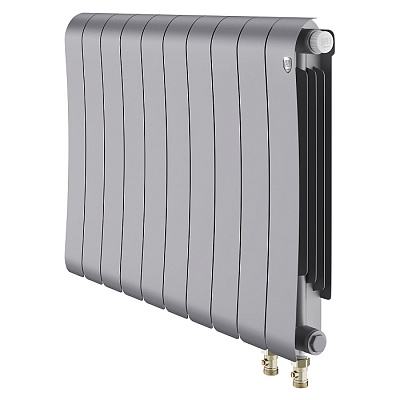 Биметаллический секционный радиатор отопления Royal Thermo Infinity 500 V Серебристый / 10 секций Биметаллический секционный радиатор отопления Royal Thermo Infinity 500 V Серебристый / 10 секций