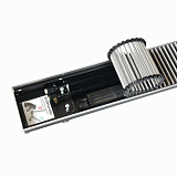 Внутрипольный конвектор с вентилятором KVZ Vent 300-80-1000-1V