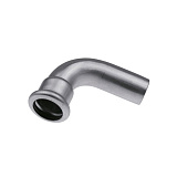 Отвод KAN-therm пресс INOX нерж. ниппельный 90 35х35