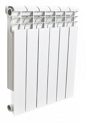 Алюминиевый секционный радиатор отопления Rommer Profi 500 (AL 500х80х100) / 6 секций