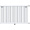 Стальной трубчатый радиатор отопления Rommer RST 1150/10 боковое подключение RAL9016