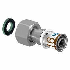 Штуцер с накидной гайкой Uponor S-PRESS PLUS 25-G1 НГ