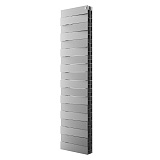 Биметаллический секционный радиатор отопления Royal Thermo PianoForte Tower Silver Satin 300 / 18 секций нижнее подключение
