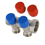 Коллектор VALTEC с регул. вентилями, 1х4 вых. Евроконус 3/4