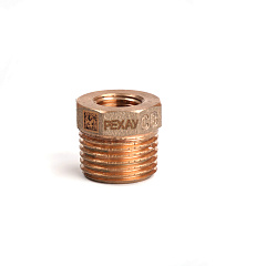 Футорка РЕХАУ редукционная бронзовая AURLINE, R1/2 x Rp1/4, RX+ (18741421001)