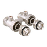Узел VALTEC для нижнего подключения радиатора универсальный 1/2 х 3/4 дюйма, евроконус