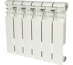 Биметаллический секционный радиатор отопления Rommer Profi Bm 500 (Bi 500-80-150) / 6 секций