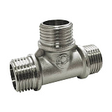 Тройник Valfex никелированный с наружной резьбой НР 1/2- НР 1/2- НР 1/2
