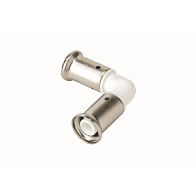 Угольник Henco 90 градусов, ПВДФ пресс (белый), 26x26