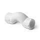 Обвод полипропиленовый PRO AQUA PP-R с муфтами короткий белый (25), арт.PA16118P