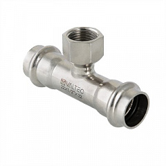 Тройник VALTEC из нержавеющей стали, внутренняя резьба 54 x 1