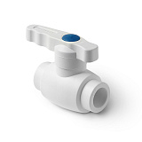 Кран шаровой полипропиленовый PRO AQUA PP-R полнопроходной Ultra белый (20), арт.PA40008