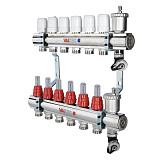 Коллекторная группа VALTEC со встр. расх. в сборе, 1х12 вых. Евроконус 3/4