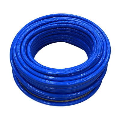 Труба из сшитого полиэтилена (PE-Xa) Usystems Radi Pipe PN10 16x2,2 в теплоизоляции 6 мм синей, бухта 100 м Труба из сшитого полиэтилена (PE-Xa) Usystems Radi Pipe PN10 16x2,2 в теплоизоляции 6 мм синей, бухта 100 м