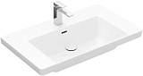Раковина Villeroy and Boch SUBWAY 3.0 для установки на тумбу 800x470 белая
