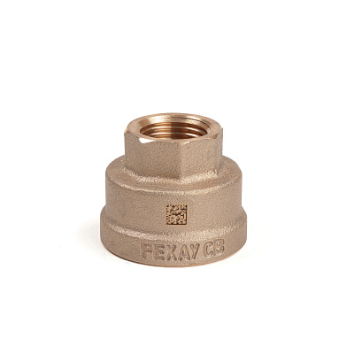 Муфта РЕХАУ редукционная бронзовая AURLINE, Rp1 x Rp1/2, RX+ (18722641001)