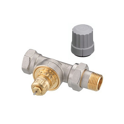 Клапан терморегулирующий Danfoss радиаторный, RTR-G Ду25, 1 , прямой никелированный (для однотрубной системы)