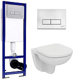 Комплект Ideal Standard подвесной унитаз, инсталляция, кнопка, сиденье W990101